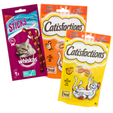 Whiskas of Catisfactions kattensnack